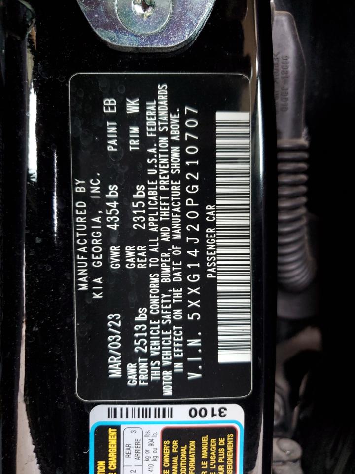 2023 Kia K5 Lxs VIN: 5XXG14J20PG210707 Lot: 81769265