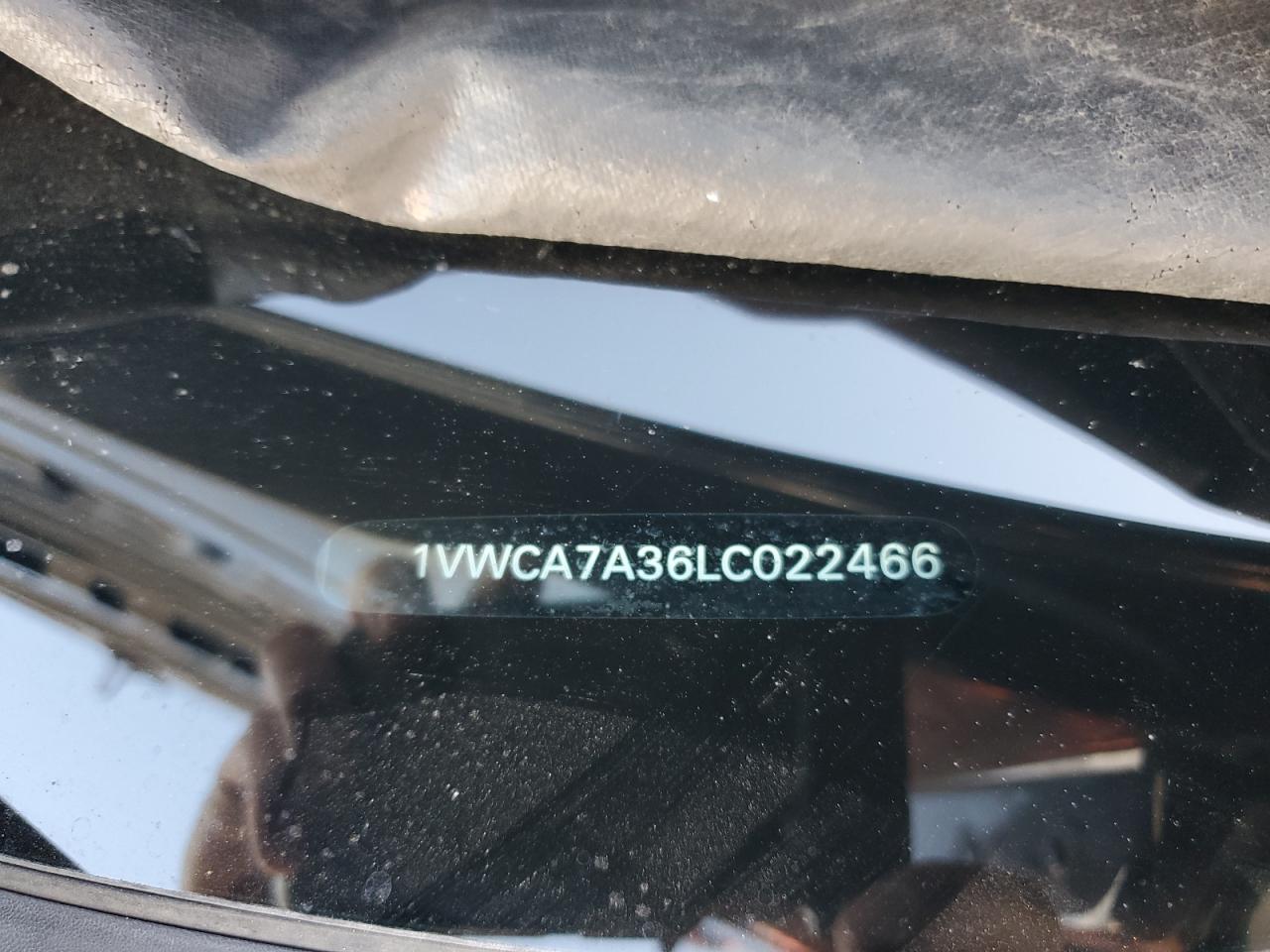 2020 Volkswagen Passat Sel VIN: 1VWCA7A36LC022466 Lot: 80212955