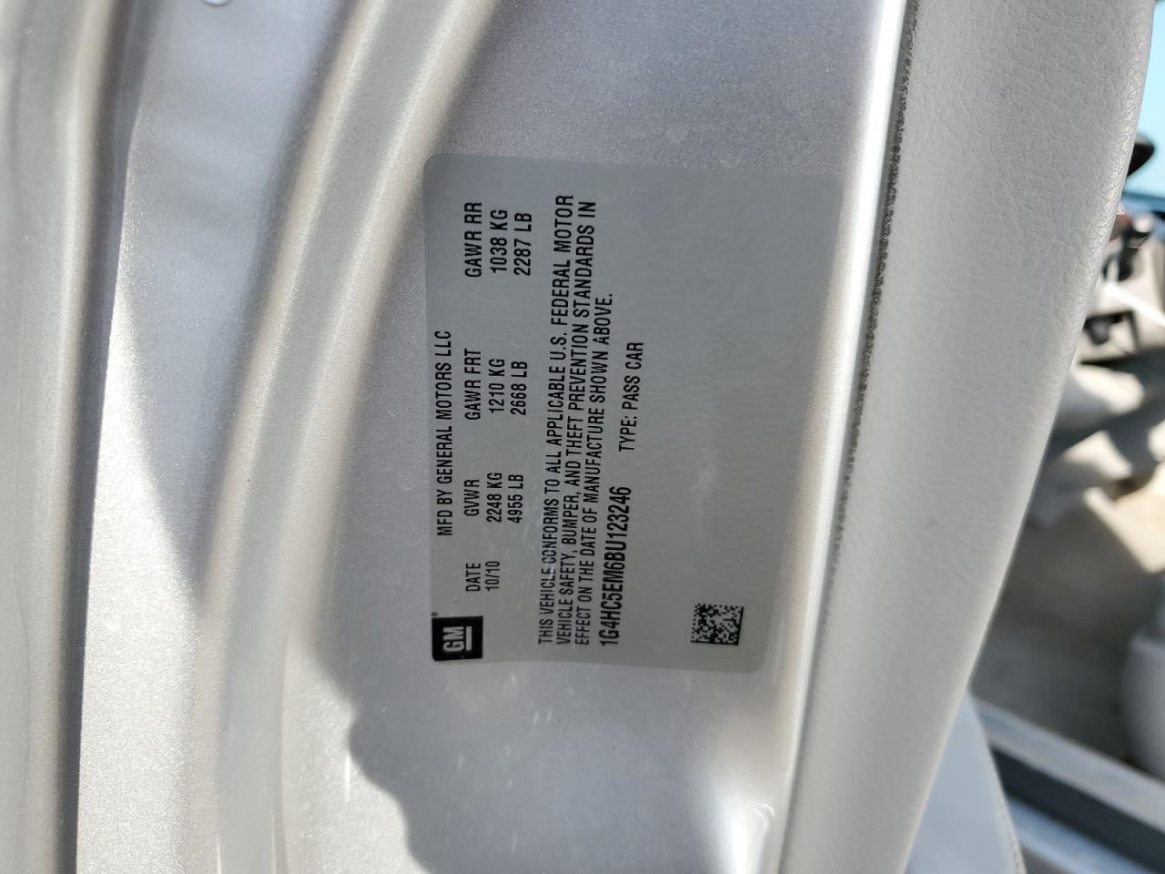 2011 Buick Lucerne Cxl VIN: 1G4HC5EM6BU123246 Lot: 81115485