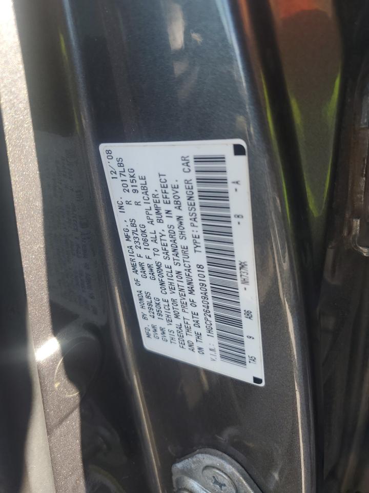 2009 Honda Accord Lxp VIN: 1HGCP26409A091018 Lot: 81910365