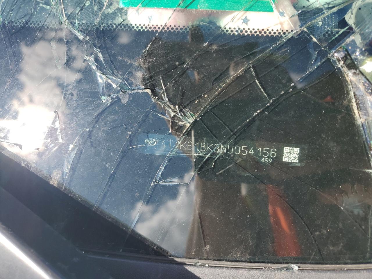 2022 Toyota Camry Xse VIN: 4T1K61BK3NU054156 Lot: 80948105