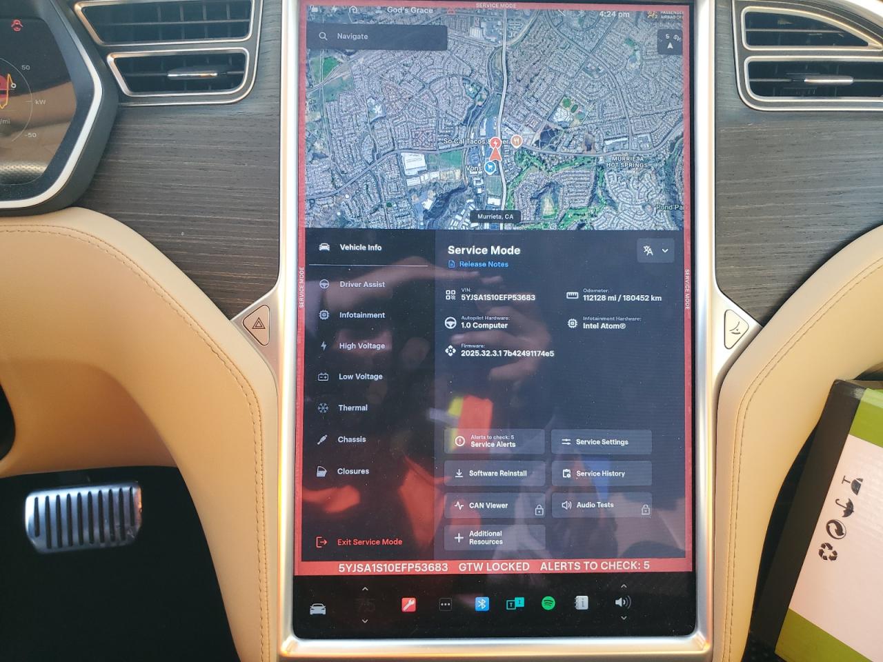 2014 Tesla Model S VIN: 5YJSA1S10EFP53683 Lot: 82171005