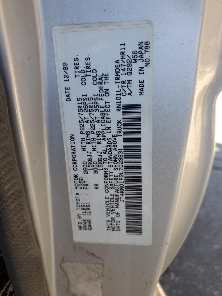 1990 Toyota Pickup 1/2 Ton Short Wheelbase Dlx VIN: JT4RN01P2L7023831 Lot: 81594215