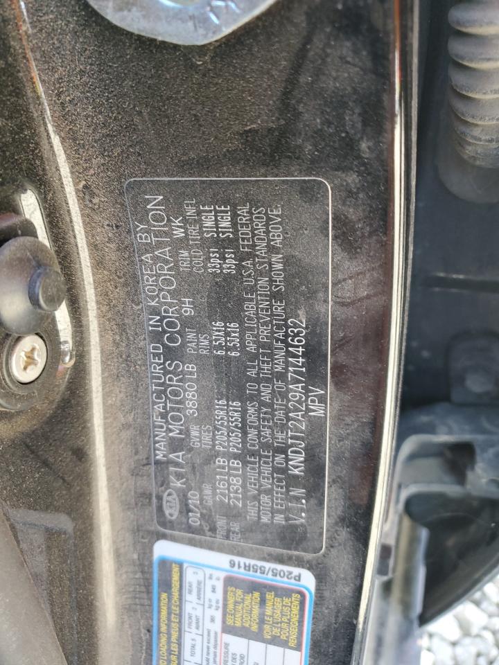 2010 Kia Soul + VIN: KNDJT2A29A7144632 Lot: 71085305