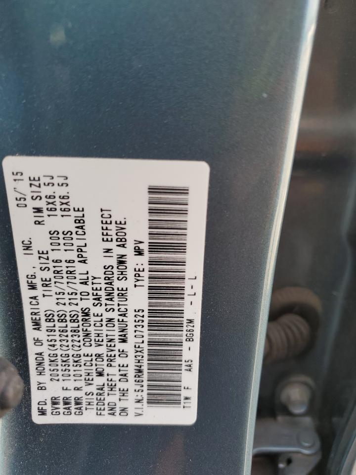 2015 Honda Cr-V Lx VIN: 5J6RM4H3XFL073525 Lot: 82124955