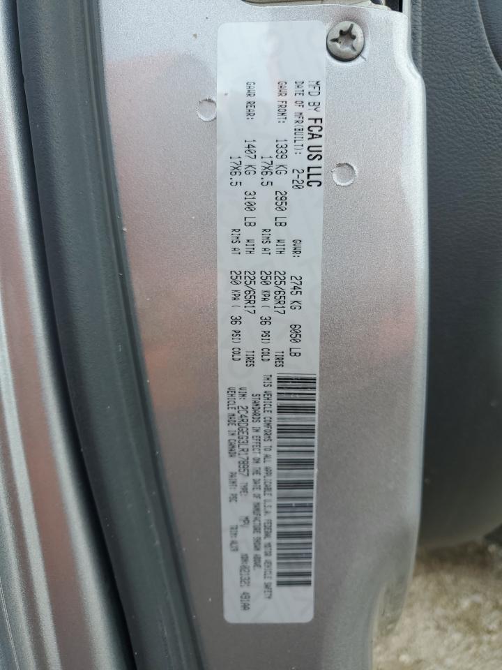 2020 Dodge Grand Caravan Gt VIN: 2C4RDGEG3LR178957 Lot: 71092055