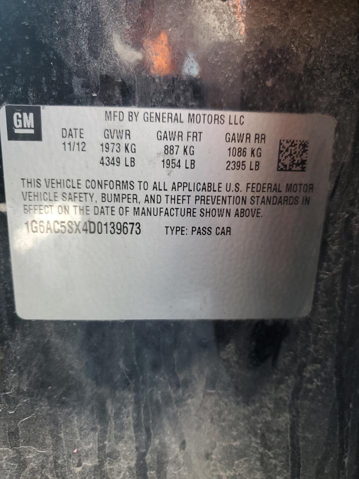 2013 Cadillac Ats Performance VIN: 1G6AC5SX4D0139673 Lot: 84417595