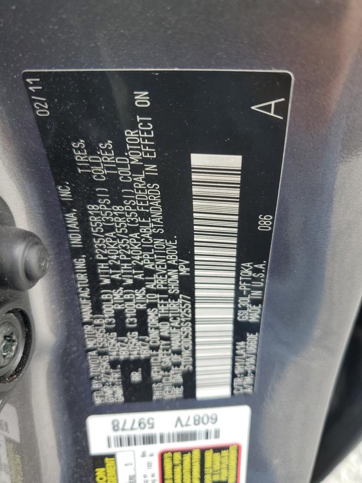 2011 Toyota Sienna Xle VIN: 5TDYK3DC5BS125577 Lot: 83800055