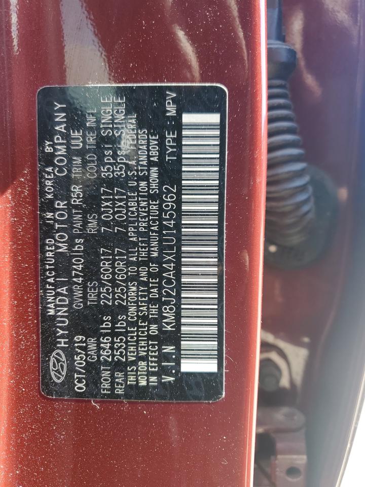 2020 Hyundai Tucson Se VIN: KM8J2CA4XLU145962 Lot: 81645195