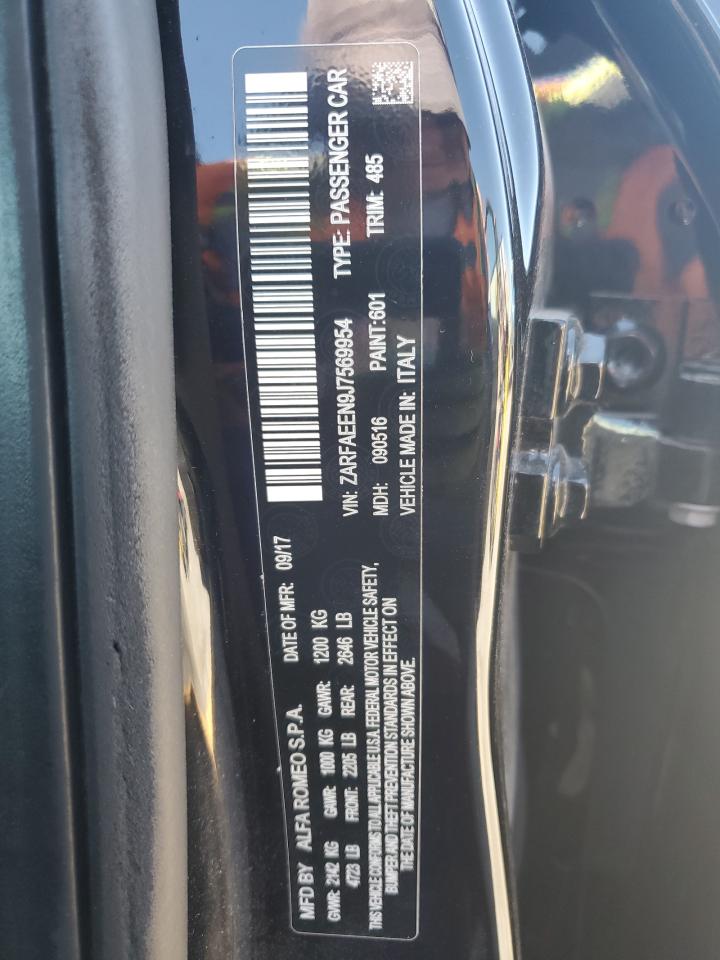 2018 Alfa Romeo Giulia Ti Q4 VIN: ZARFAEEN9J7569954 Lot: 80119065