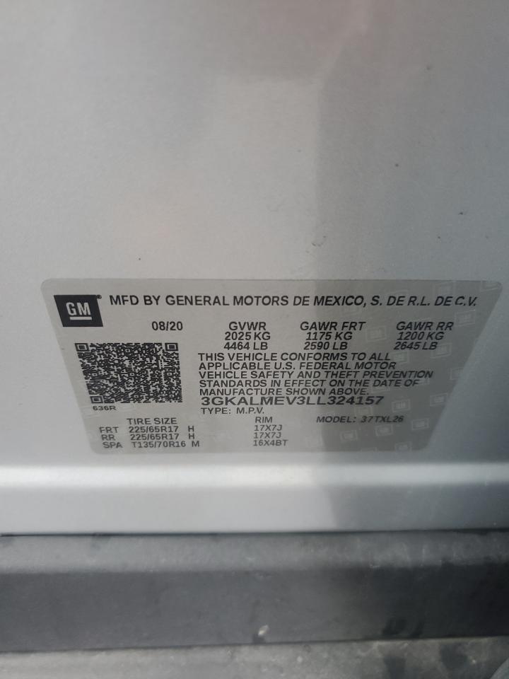 2020 GMC Terrain Sle VIN: 3GKALMEV3LL324157 Lot: 83967505