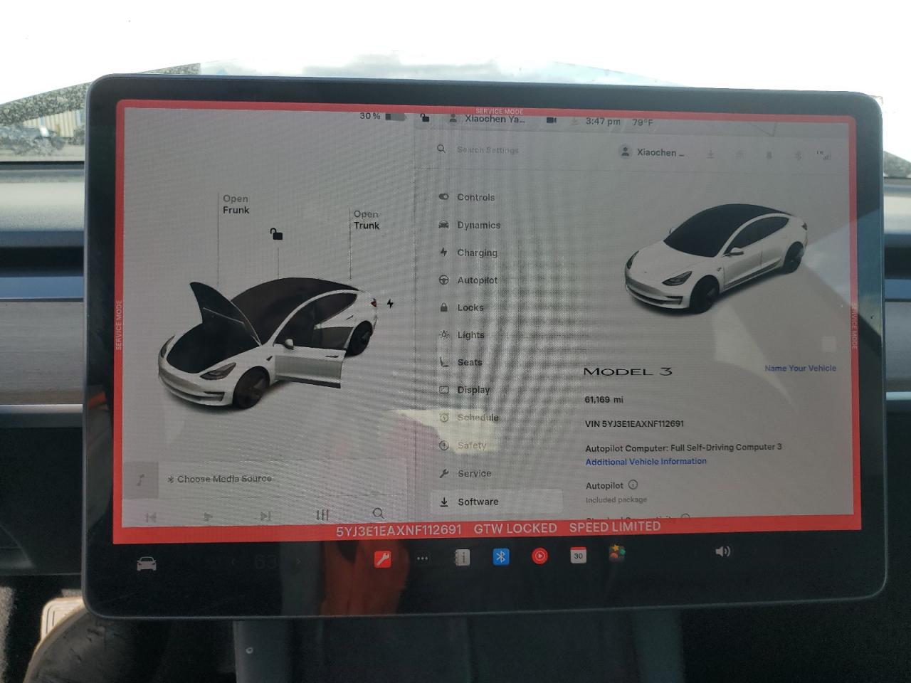 2022 Tesla Model 3 VIN: 5YJ3E1EAXNF112691 Lot: 71114065