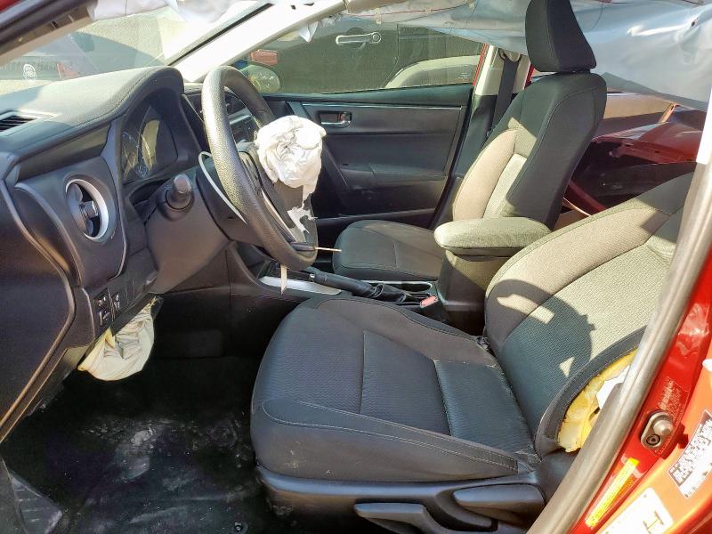  TOYOTA COROLLA 2017 Красный