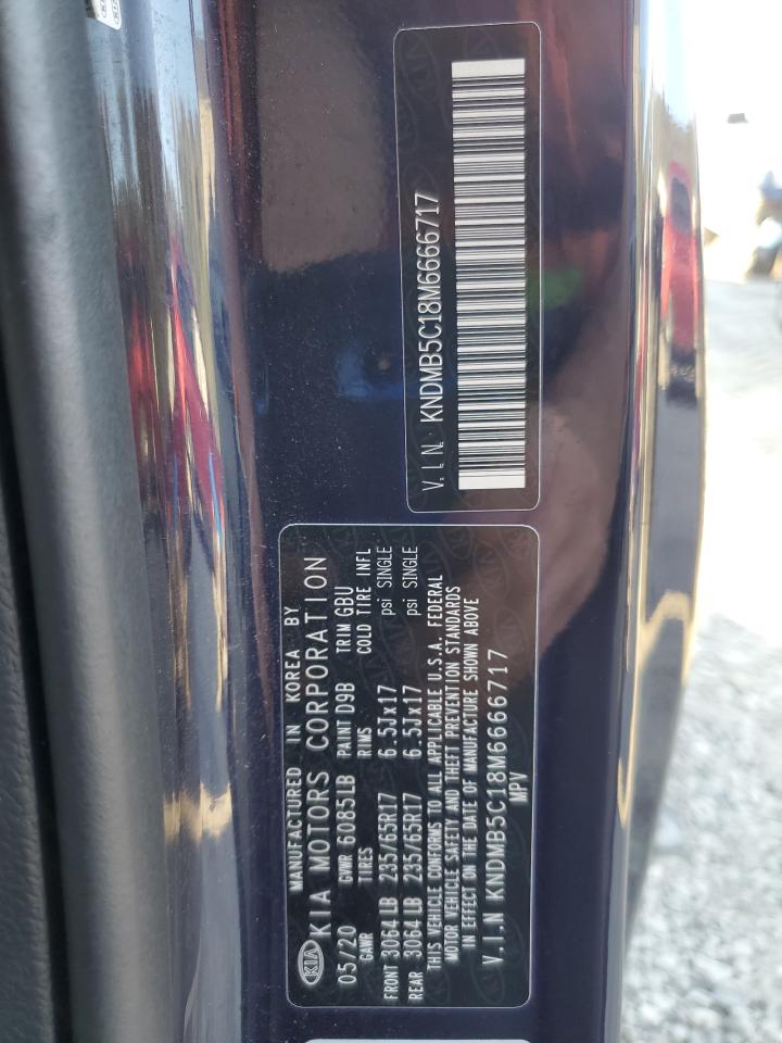 2021 Kia Sedona Lx VIN: KNDMB5C18M6666717 Lot: 80654345