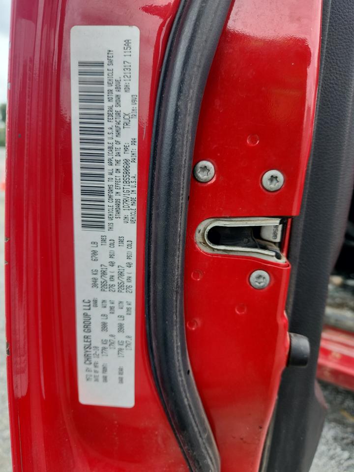 2011 Dodge Ram 1500 VIN: 1D7RV1GT1BS580600 Lot: 81852775