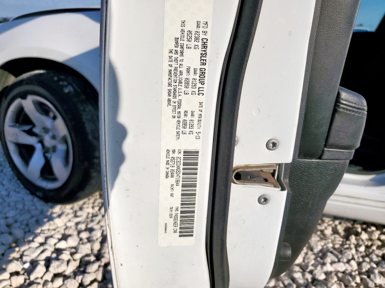 2013 Dodge Charger Police VIN: 2C3CDXAG5DH719644 Lot: 81910215