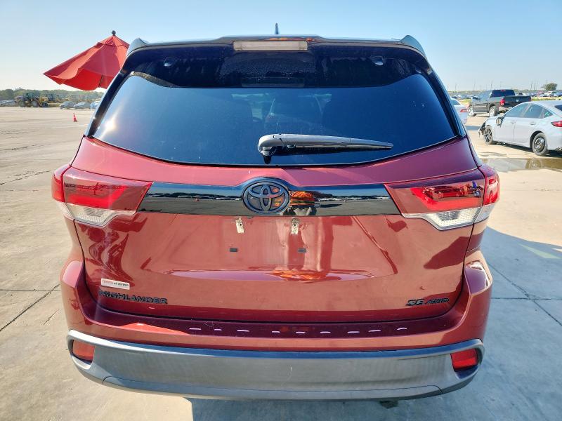  TOYOTA HIGHLANDER 2019 Czerwony