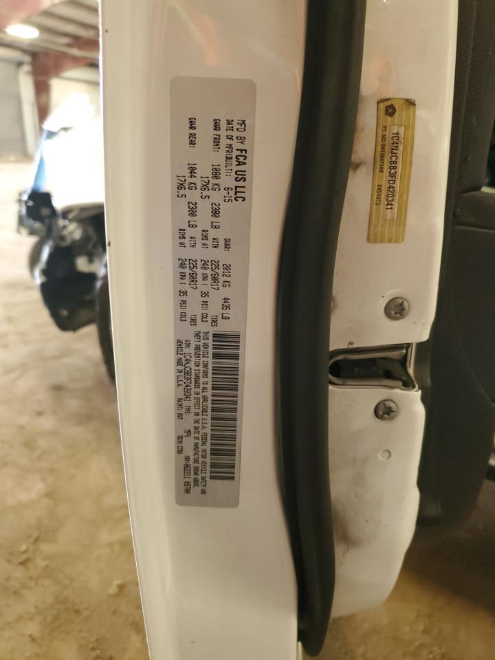 2015 Jeep Compass Sport VIN: 1C4NJCBB3FD420341 Lot: 71840635