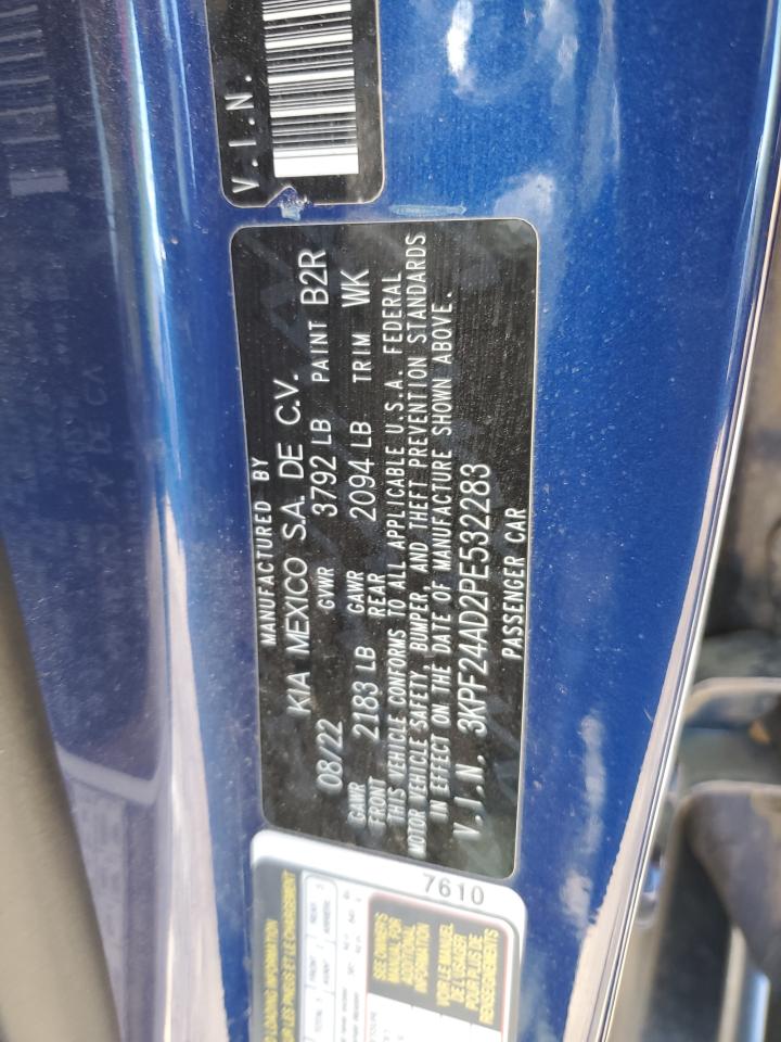 2023 Kia Forte Lx VIN: 3KPF24AD2PE532283 Lot: 81407325