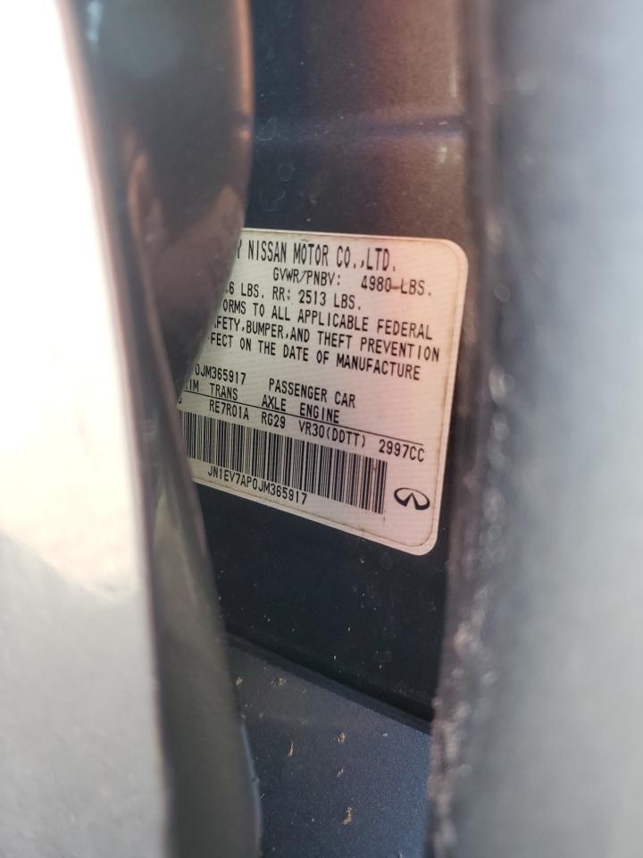 2018 Infiniti Q50 Luxe VIN: JN1EV7AP0JM365917 Lot: 81505675