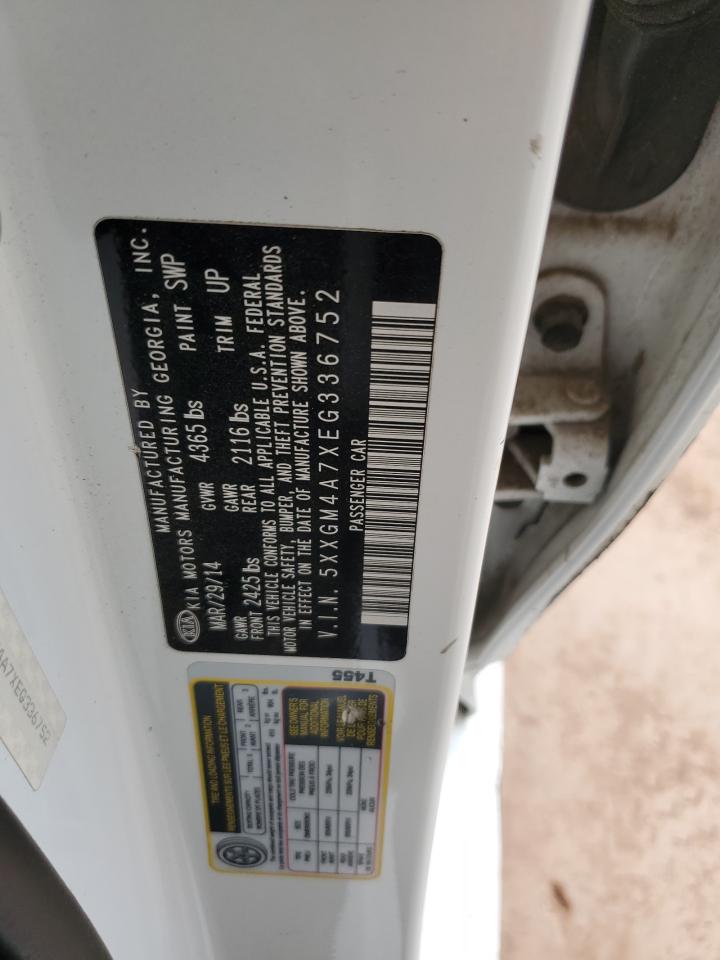 2014 Kia Optima VIN: 5XXGM4A7XEG336752 Lot: 81329825