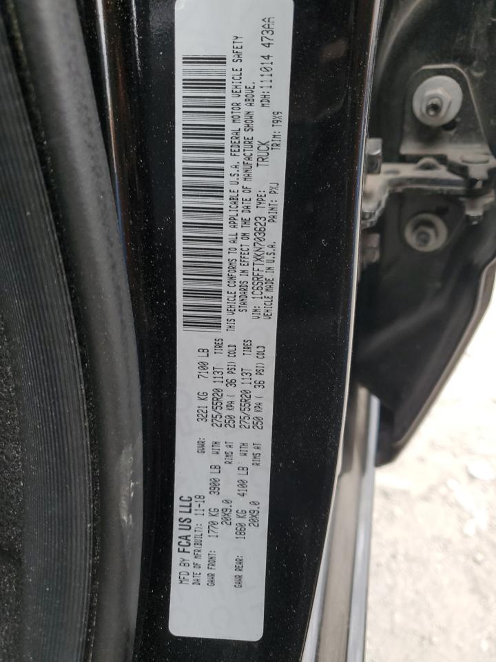 2019 Ram 1500 Big Horn/Lone Star VIN: 1C6SRFFTXKN703623 Lot: 84452745