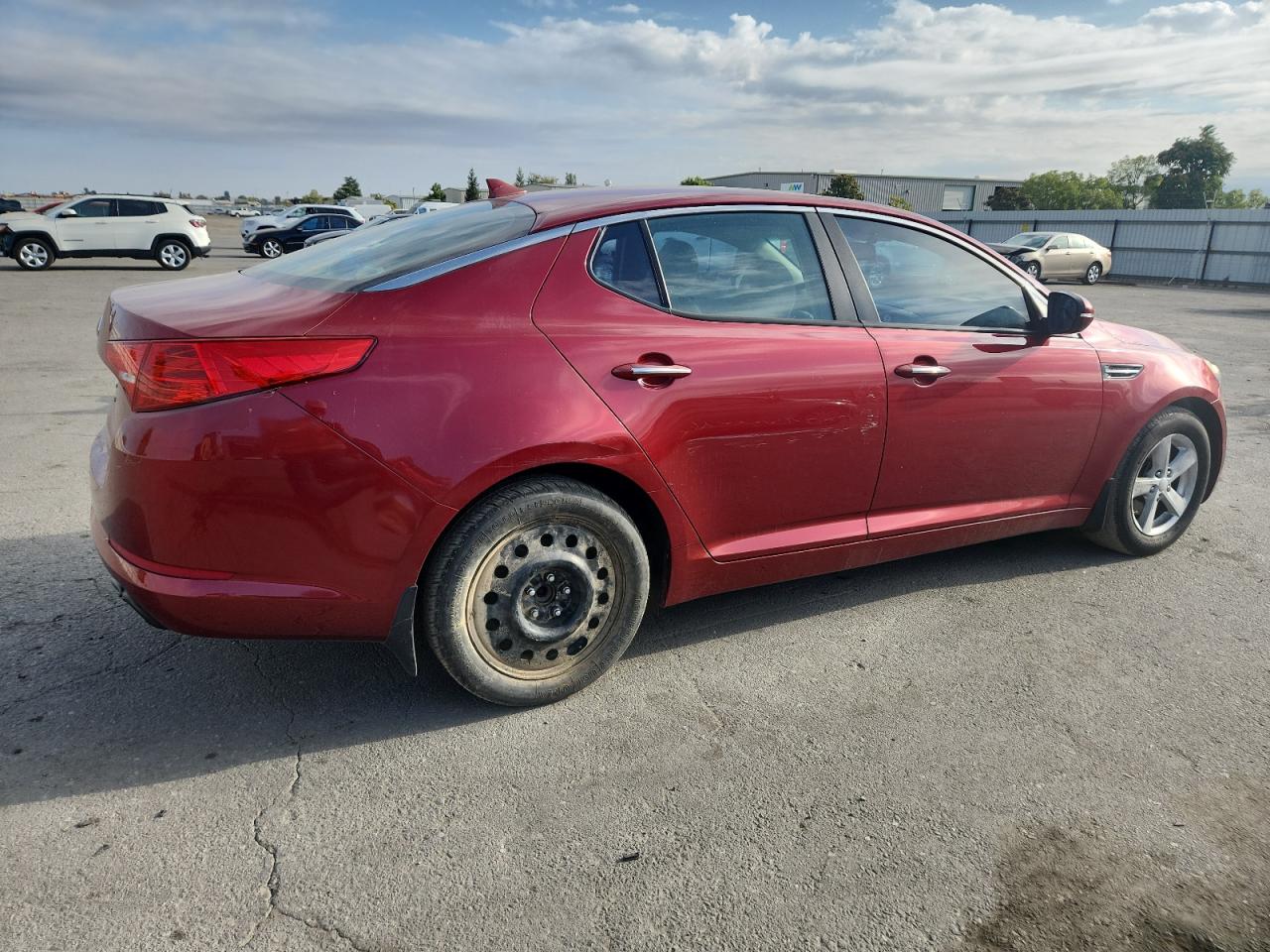 2013 Kia Optima Lx red  gas 5XXGM4A72DG172816 photo #4