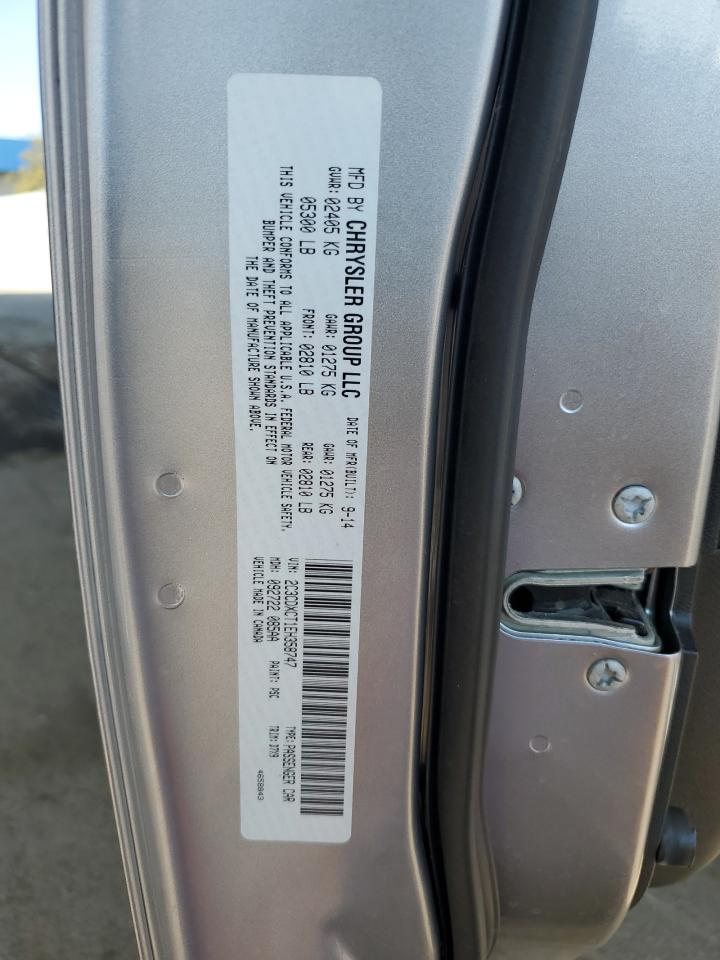 2014 Dodge Charger R/T VIN: 2C3CDXCT1EH358747 Lot: 71973675