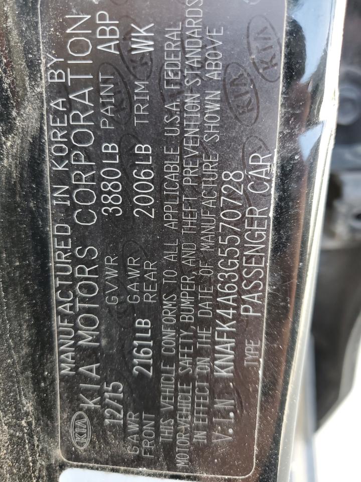 2016 Kia Forte Lx VIN: KNAFK4A63G5570728 Lot: 84572435