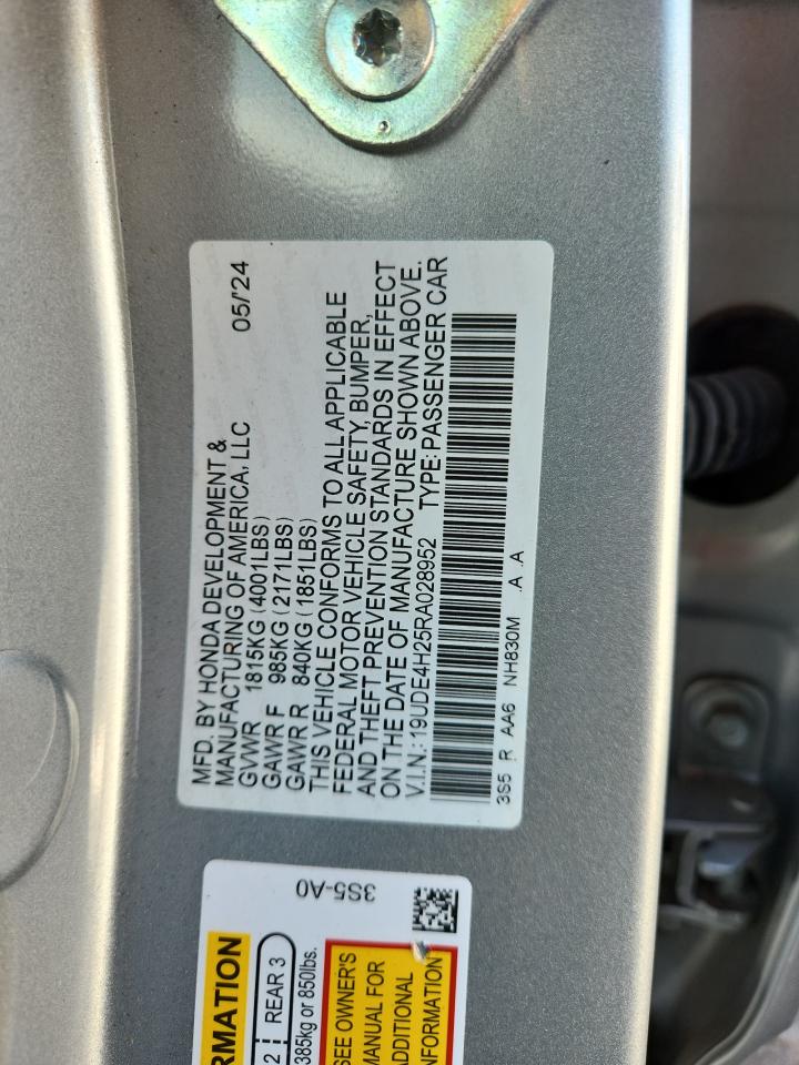 2024 Acura Integra VIN: 19UDE4H25RA028952 Lot: 80687965