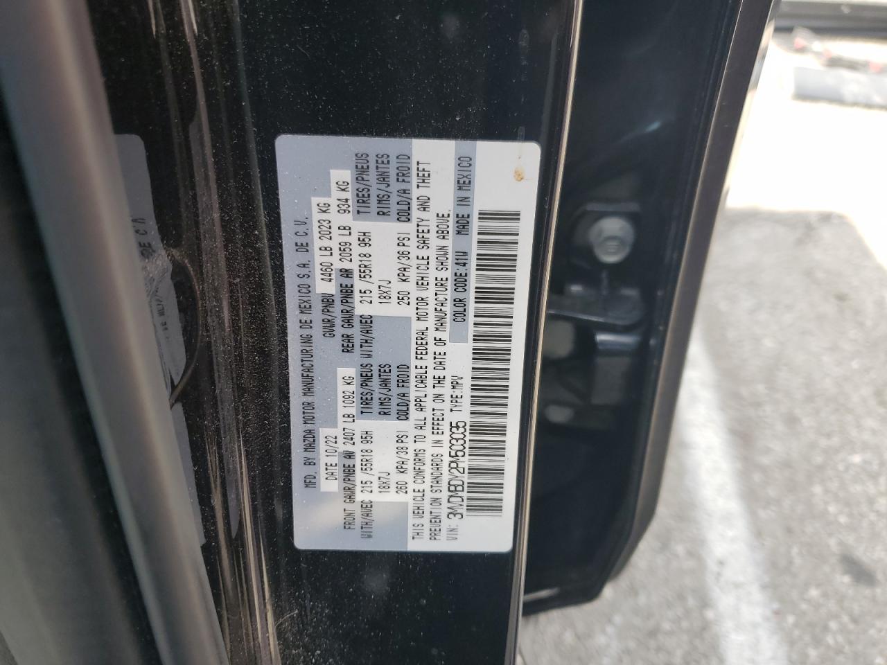 2023 Mazda Cx-30 Premium VIN: 3MVDMBDY2PM503035 Lot: 80368565