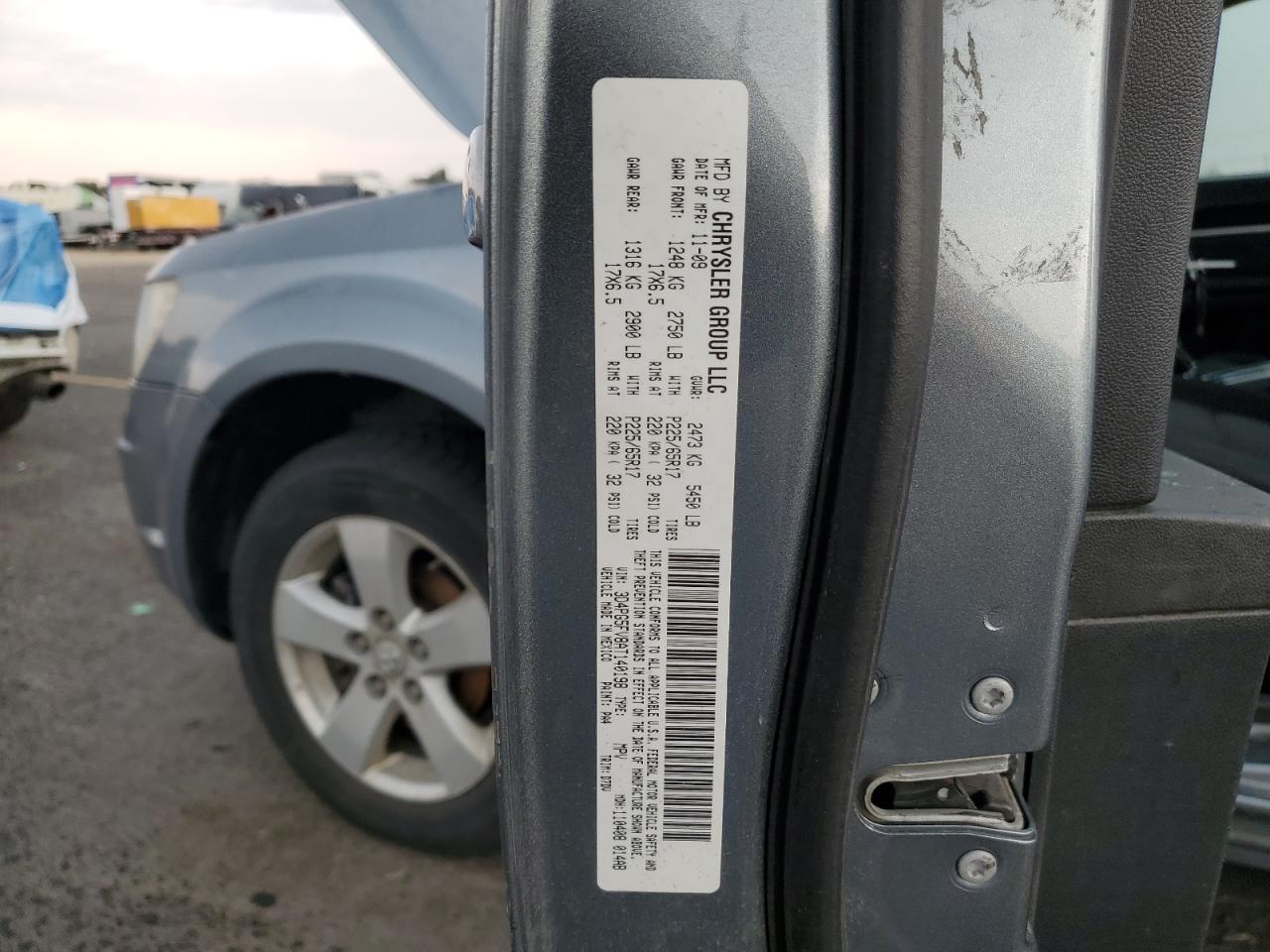 2010 Dodge Journey Sxt VIN: 3D4PG5FV8AT140198 Lot: 80118575