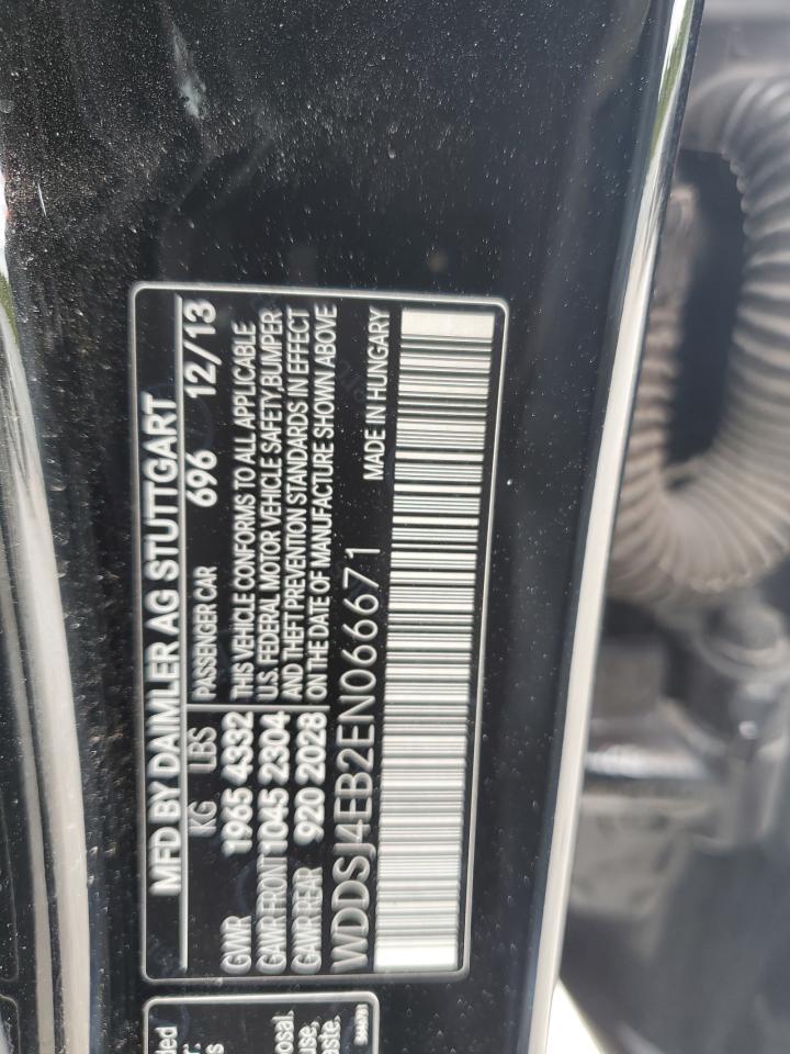 2014 Mercedes-Benz Cla 250 VIN: WDDSJ4EB2EN066671 Lot: 71549545