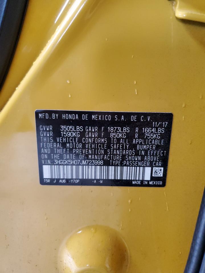2018 Honda Fit Ex VIN: 3HGGK5H07JM723998 Lot: 80748755
