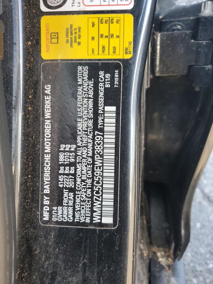 2014 Mini Cooper S Countryman VIN: WMWZC5C59EWP38397 Lot: 84234185