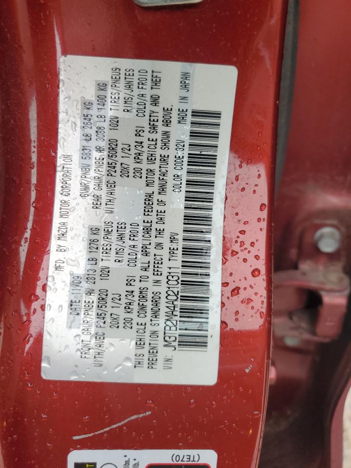 2010 Mazda Cx-9 VIN: JM3TB2MA4A0210311 Lot: 84547475