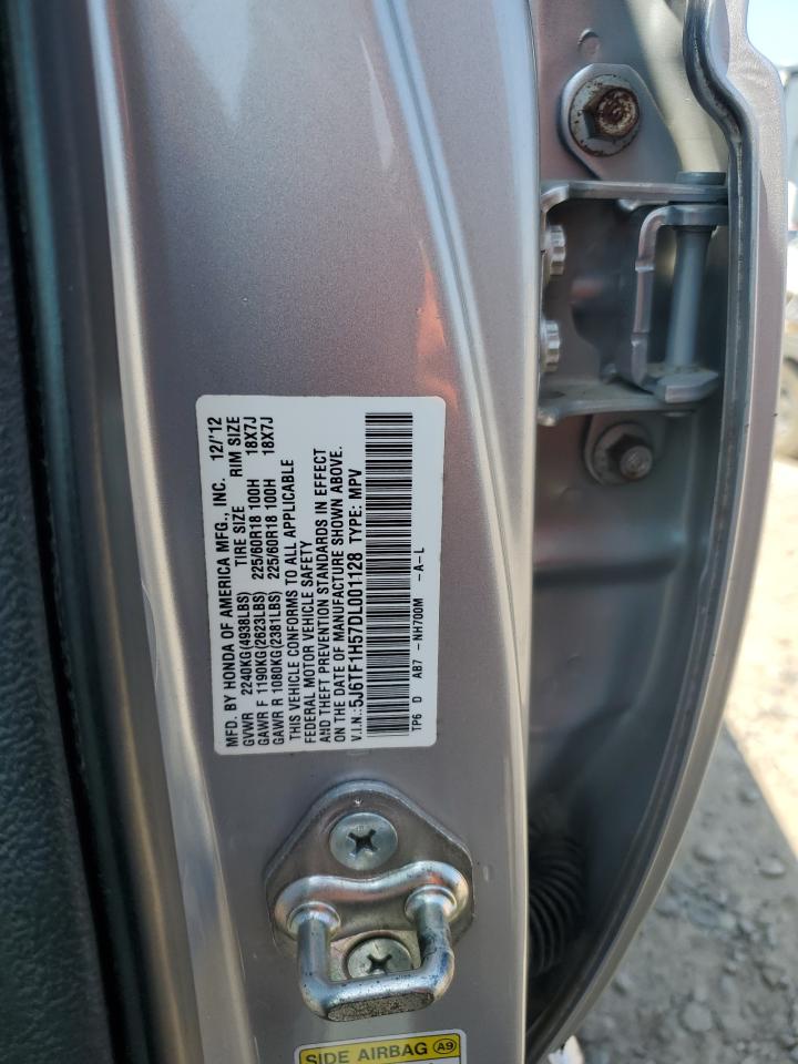 2013 Honda Crosstour Exl VIN: 5J6TF1H57DL001128 Lot: 80571105