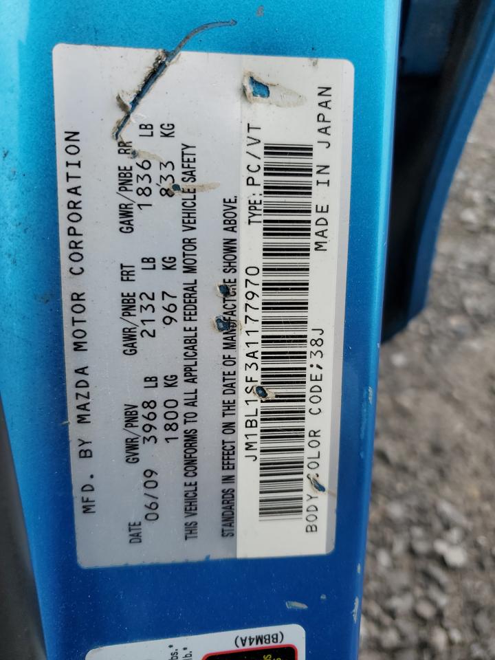 2010 Mazda 3 I VIN: JM1BL1SF3A1177970 Lot: 81209775