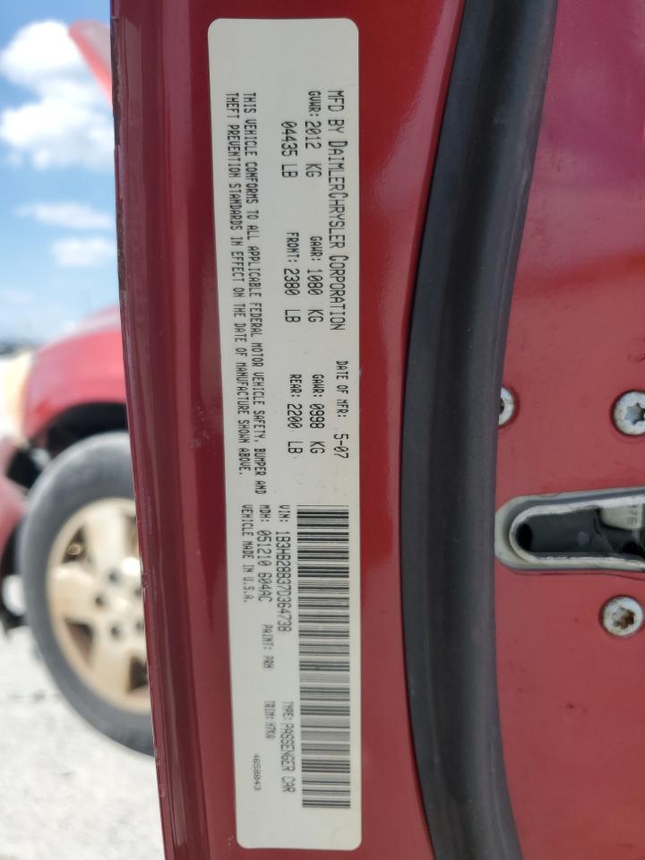 2007 Dodge Caliber VIN: 1B3HB28B37D364738 Lot: 84806155