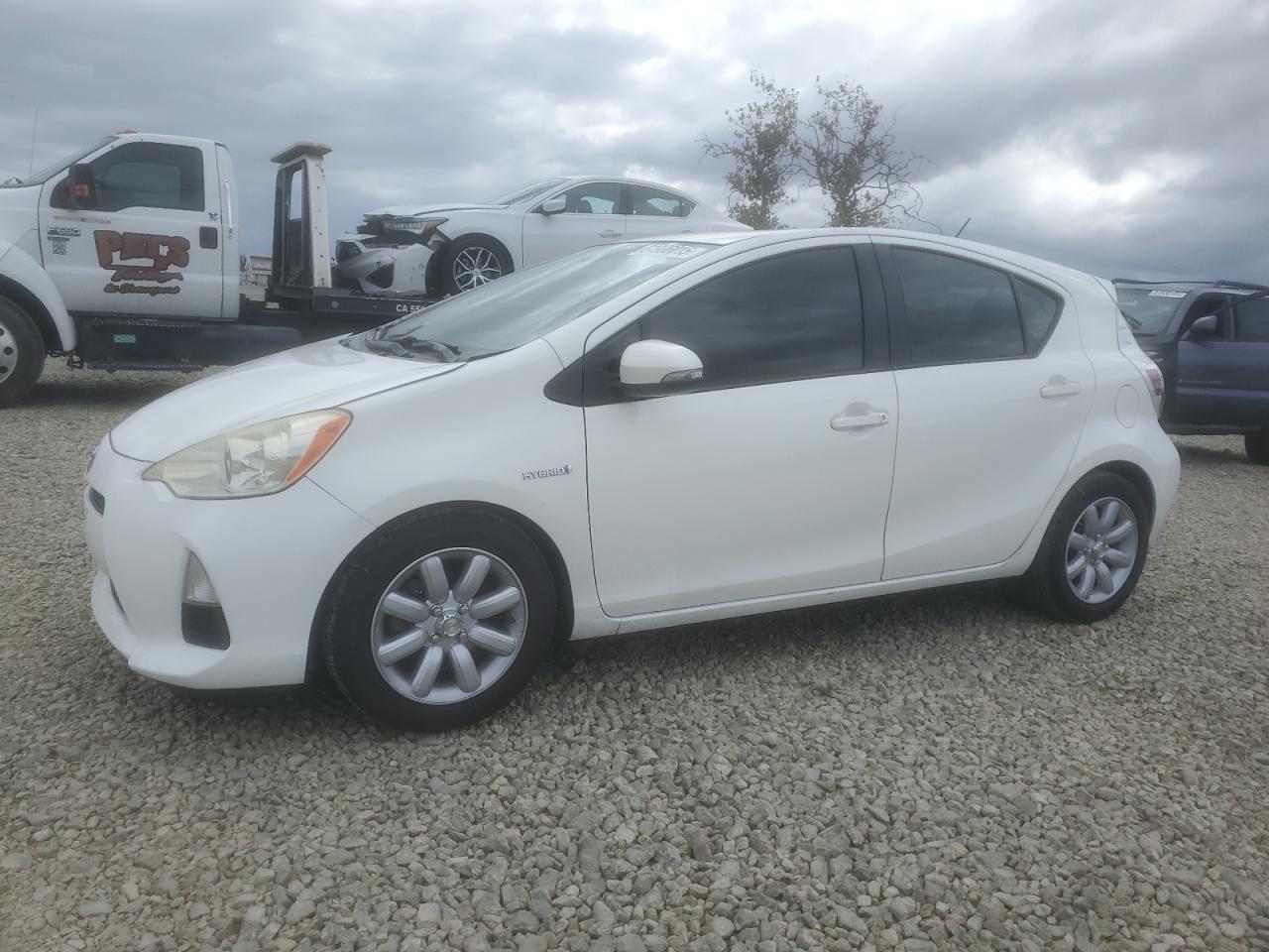 2012 Toyota Prius C white null hybrid JTDKDTB34C1030266 photo #1