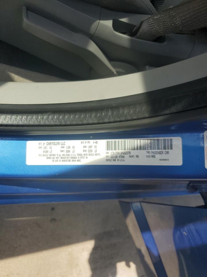 2008 Chrysler Sebring Touring VIN: 1C3LC56K18N262378 Lot: 81140425