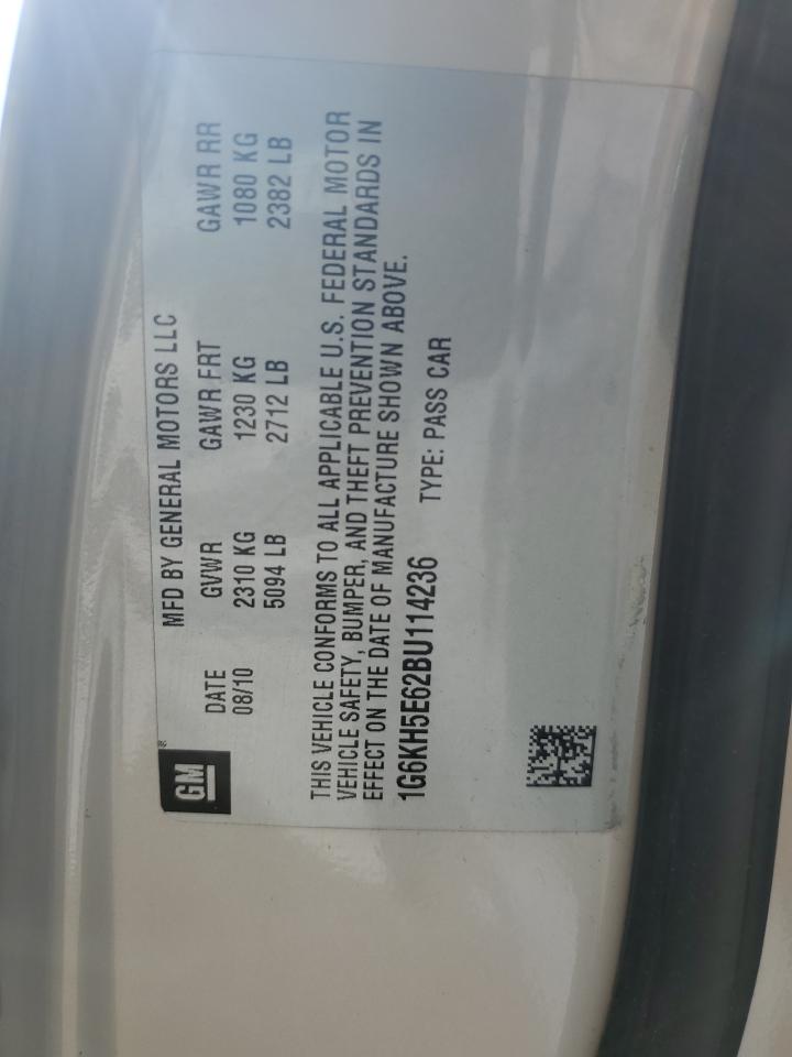 2011 Cadillac Dts Premium Collection VIN: 1G6KH5E62BU114236 Lot: 83951805