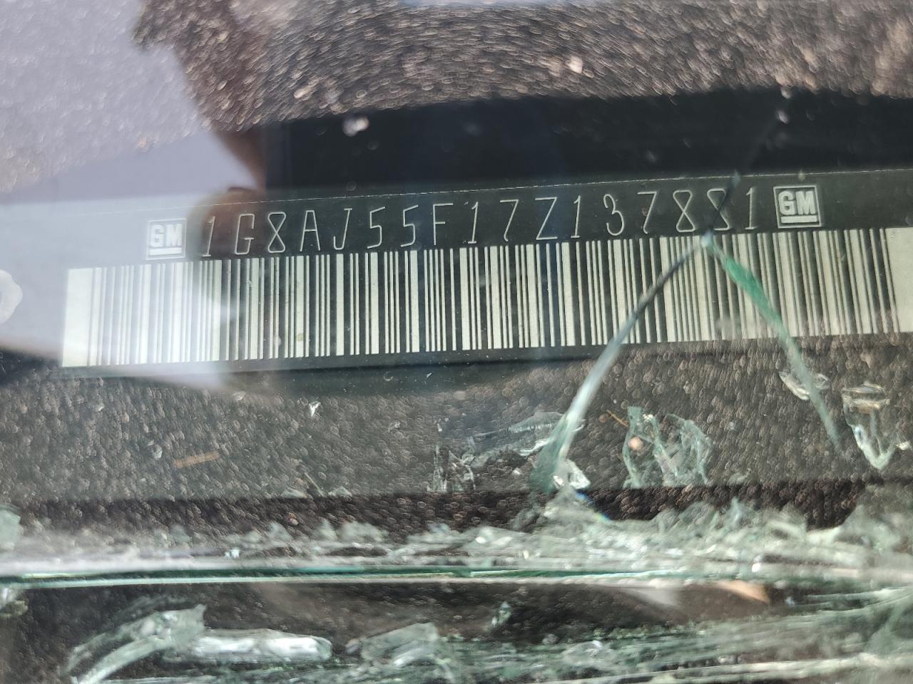 2007 Saturn Ion Level 2 VIN: 1G8AJ55F17Z137881 Lot: 80338405