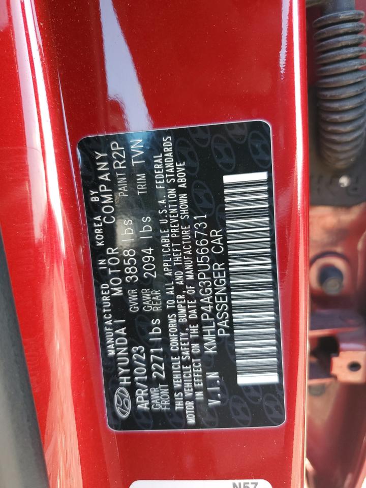 2023 Hyundai Elantra Limited VIN: KMHLP4AG3PU566731 Lot: 80902375