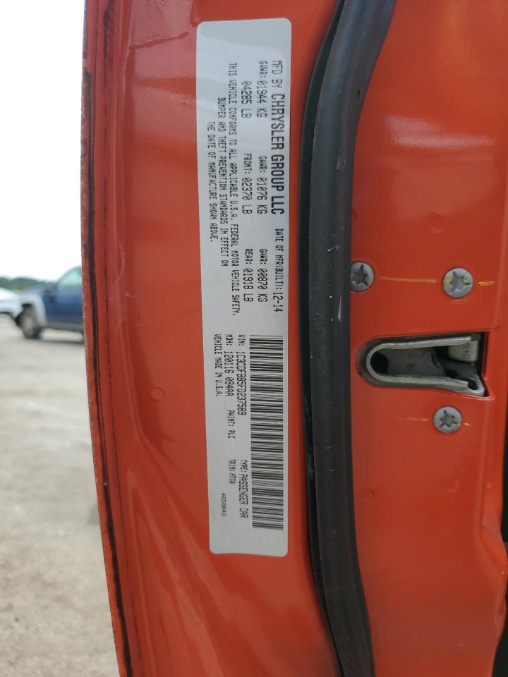 2015 Dodge Dart Sxt VIN: 1C3CDFBB5FD237589 Lot: 80911145