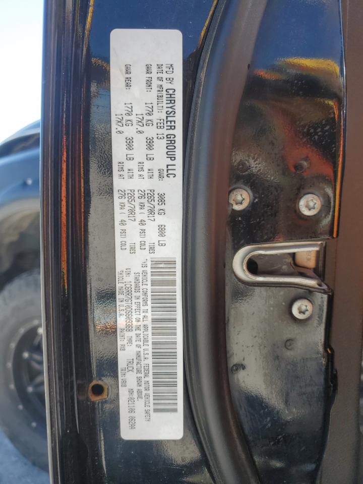 2013 Ram 1500 Slt VIN: 1C6RR7GT0DS609368 Lot: 82170285