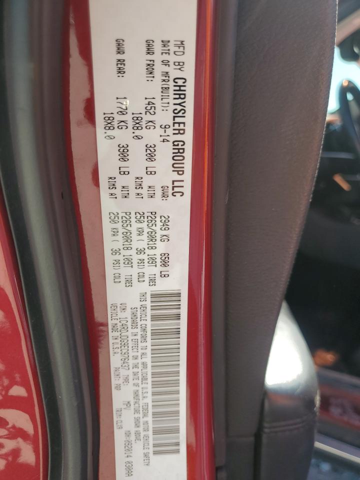 2014 Dodge Durango Limited VIN: 1C4RDJDG9EC976437 Lot: 81308365