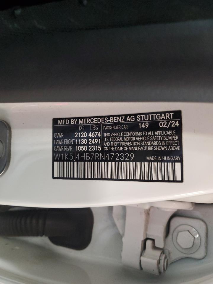 2024 Mercedes-Benz Cla 250 4Matic VIN: W1K5J4HB7RN472329 Lot: 80695855