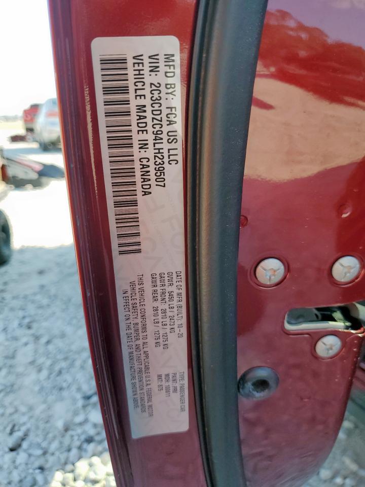 2020 Dodge Challenger Srt Hellcat VIN: 2C3CDZC94LH239507 Lot: 80030905