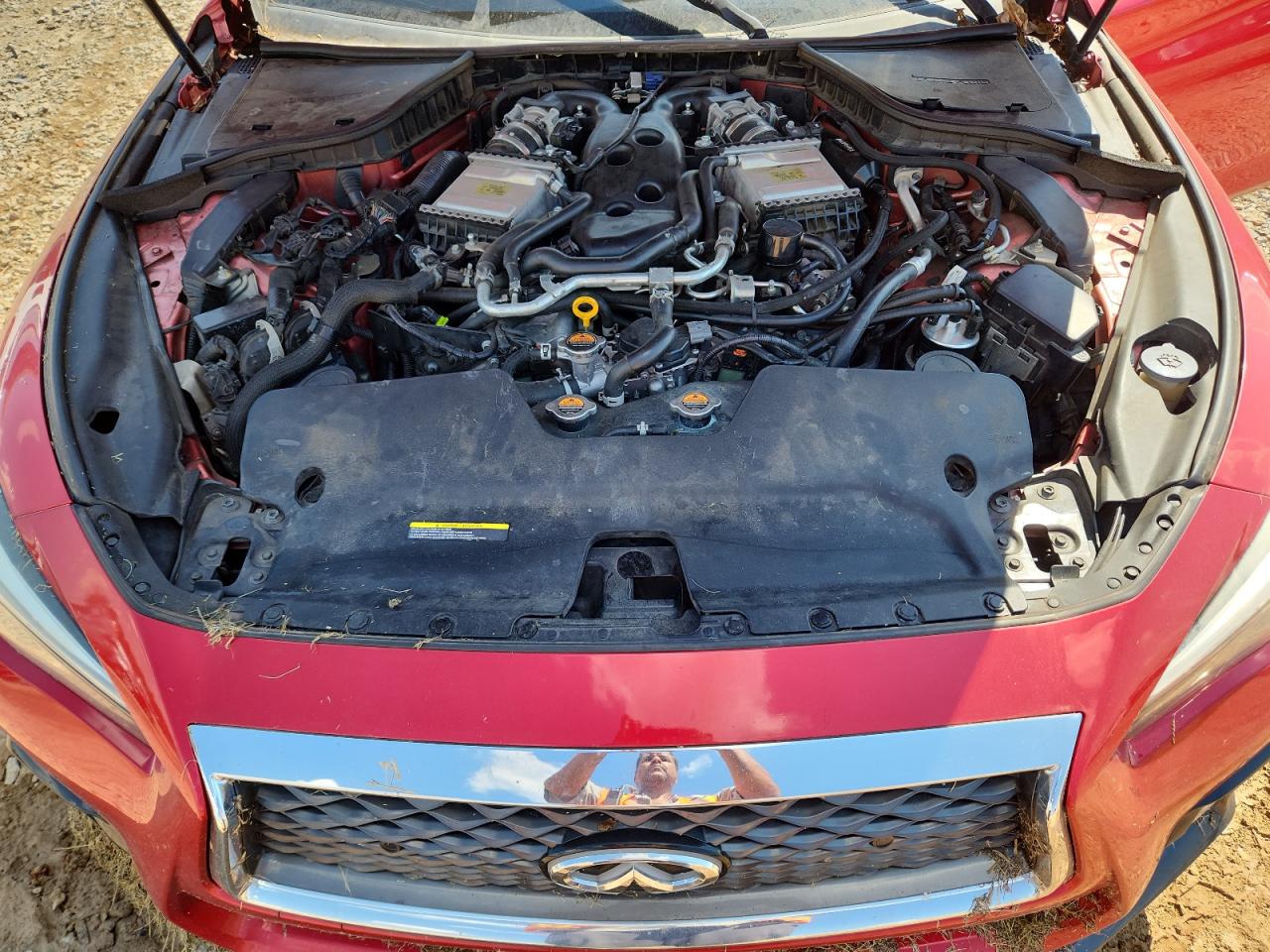 2018 Infiniti Q50 Red Sport 400 VIN: JN1FV7AP5JM460509 Lot: 71118895